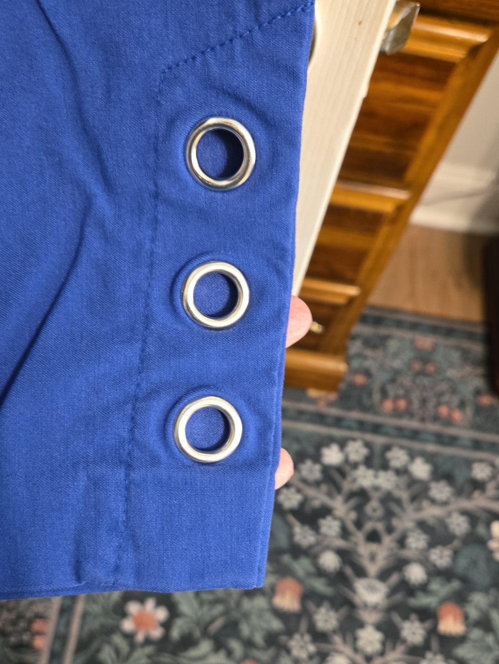 Zac & Rachel Woman Cobalt Blue Cropped Pants - Picture 4 of 5